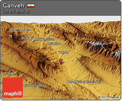 Physical 3D Map of Ganveh