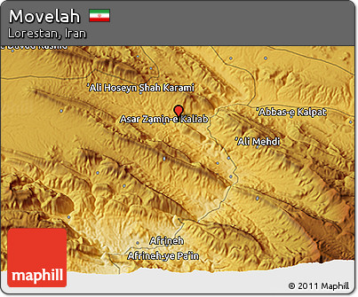 Physical 3D Map of Movelah