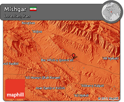 Political 3D Map of Mīshgar