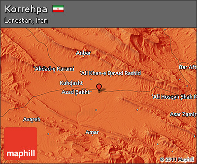 Political 3D Map of Korrehpa