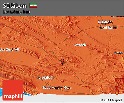 Political 3D Map of Sūlābon