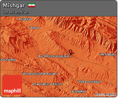 Political 3D Map of Mīshgar