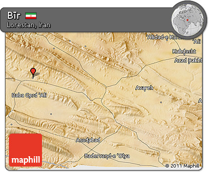 Satellite 3D Map of Bīr