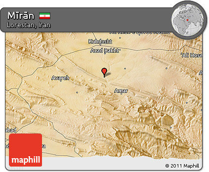 Satellite 3D Map of Mīrān