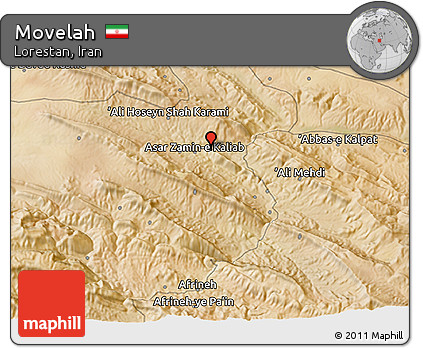 Satellite 3D Map of Movelah