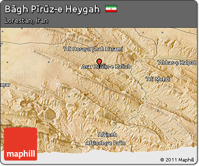Satellite 3D Map of Bāgh Pīrūz-e Heygah