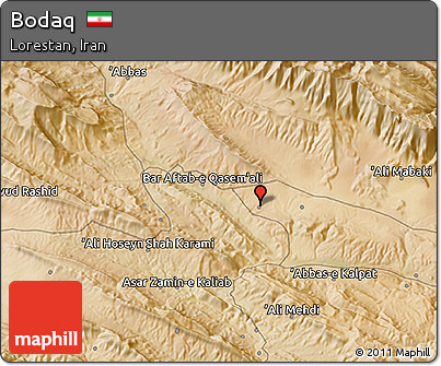 Satellite 3D Map of Bodaq