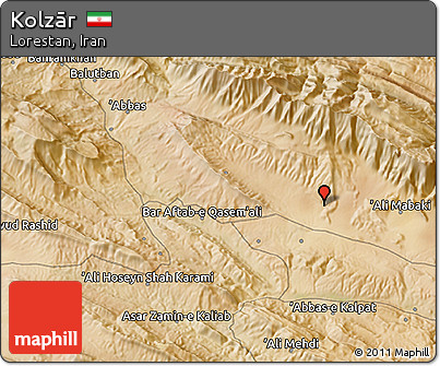 Satellite 3D Map of Kolzār