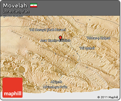 Satellite 3D Map of Movelah