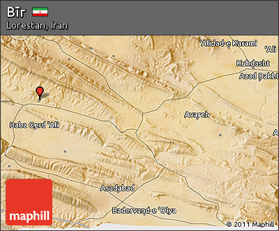 Satellite 3D Map of Bīr