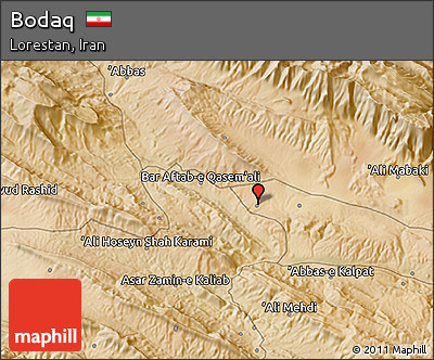 Satellite 3D Map of Bodaq