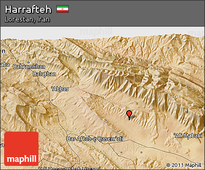 Satellite 3D Map of Harrafteh
