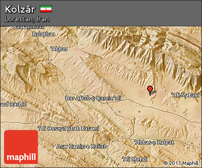 Satellite 3D Map of Kolzār