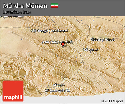 Satellite 3D Map of Mūrd-e Mūmen