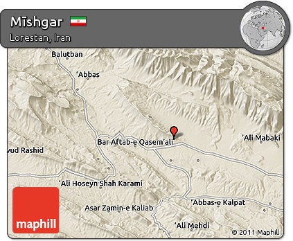 Shaded Relief 3D Map of Mīshgar