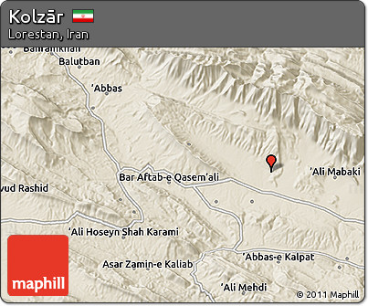 Shaded Relief 3D Map of Kolzār
