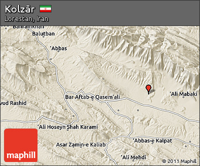 Shaded Relief 3D Map of Kolzār