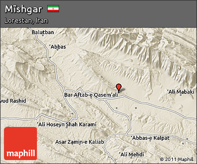Shaded Relief 3D Map of Mīshgar
