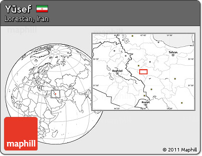 Blank Location Map of Yūsef