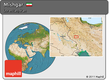 Satellite Location Map of Mīshgar