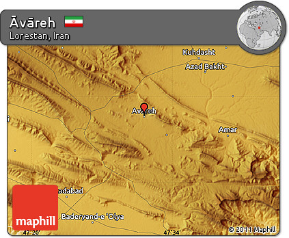 Physical Map of Āvāreh