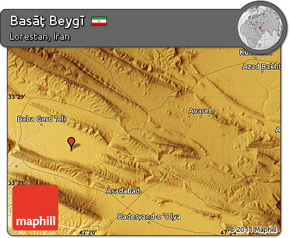 Physical Map of Basāţ Beygī