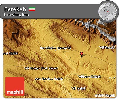 Physical Map of Berekeh