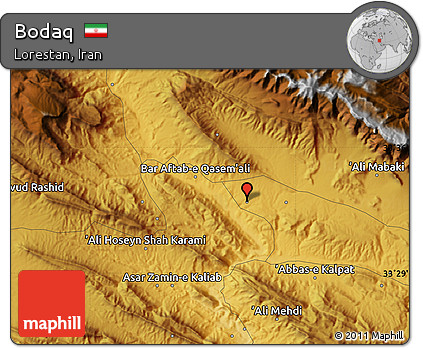 Physical Map of Bodaq