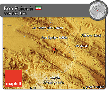 Physical Map of Bon Pahneh