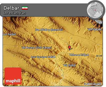 Physical Map of Delbar