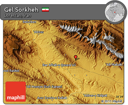 Physical Map of Gel Sorkheh