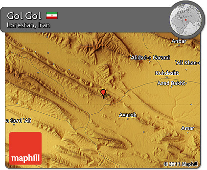 Physical Map of Gol Gol