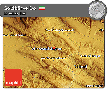 Physical Map of Golābān-e Do