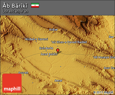 Physical Map of Āb Bārīkī