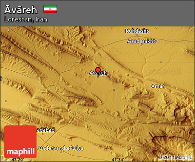 Physical Map of Āvāreh