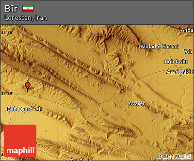 Physical Map of Bīr