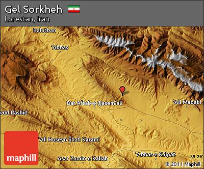Physical Map of Gel Sorkheh