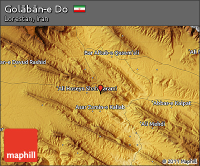 Physical Map of Golābān-e Do