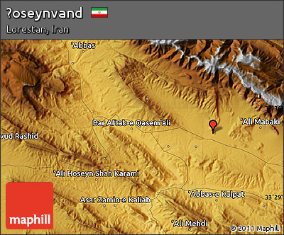 Physical Map of Ḩoseynvand