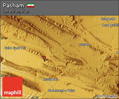 Physical Map of Pasham