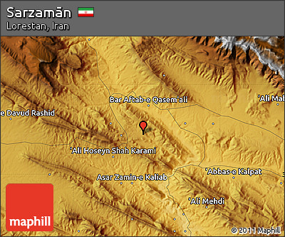 Physical Map of Sarzamān