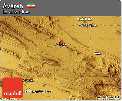 Physical Map of Āvāreh