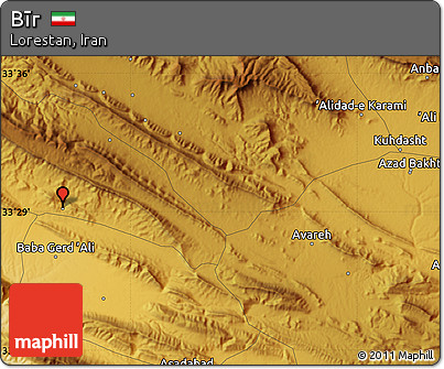 Physical Map of Bīr