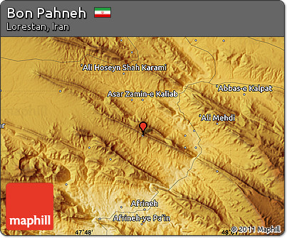Physical Map of Bon Pahneh
