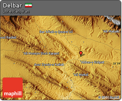 Physical Map of Delbar