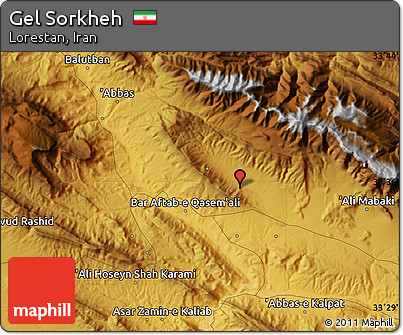 Physical Map of Gel Sorkheh