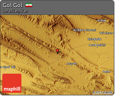 Physical Map of Gol Gol
