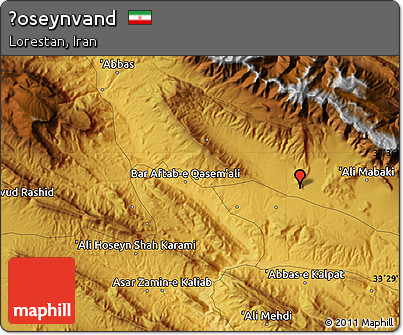 Physical Map of Ḩoseynvand