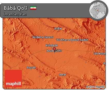 Political Map of Bābā Qolī