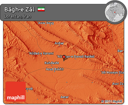 Political Map of Bāgh-e Zāl